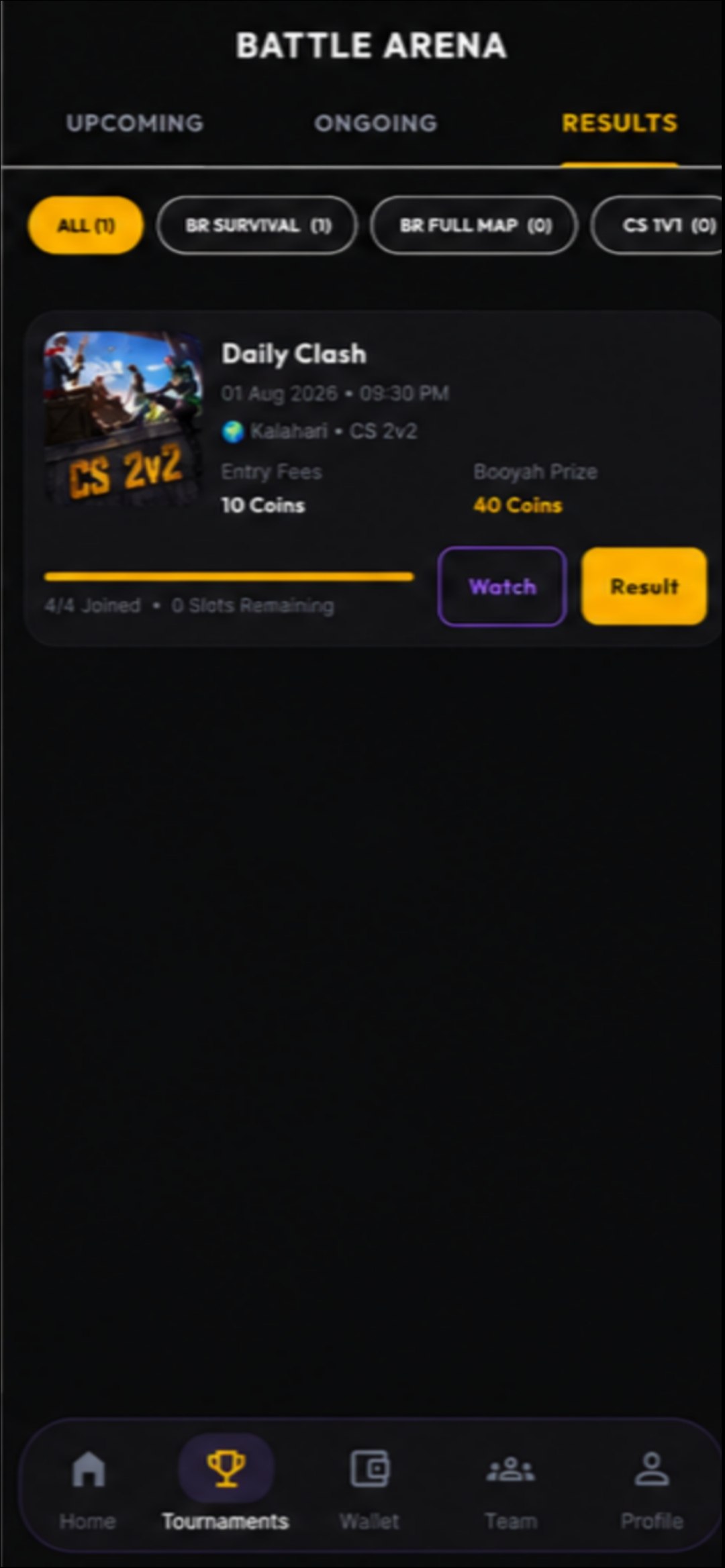 RushUp App Interface - Instant UPI Payout Wallet